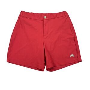 Tracksmith Falmouth Shorts Men M Red Lined Athletic Hybrid 6” Running Made USA